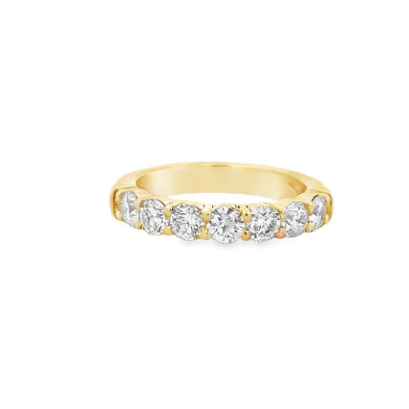 Elevate Your Outfit With Discounted Statement Jewelry 1.10 CTW Diamond Band in Yellow Gold