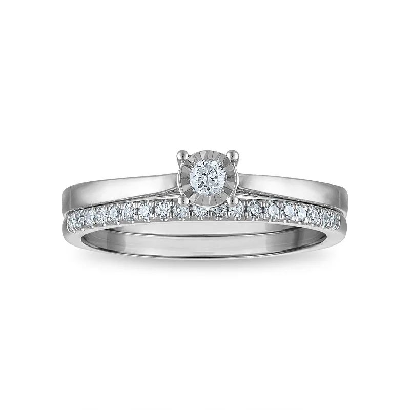 Exclusive Jewelry Markdowns – Limited-Time Offer 1/5 CTW Diamond Bridal Set in 10KT Gold Exclusive Jewelry Markdowns – Limited-Time Offer 1/5 CTW Diamond Bridal Set in 10KT Gold