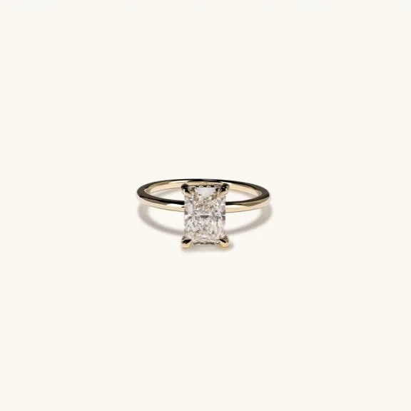 Romantic Heart-Shaped Jewelry For Special Gifts 1.74 Radiant Lab Diamond Engagement Ring with Hidden Halo Romantic Heart-Shaped Jewelry For Special Gifts 1.74 Radiant Lab Diamond Engagement Ring with Hidden Halo