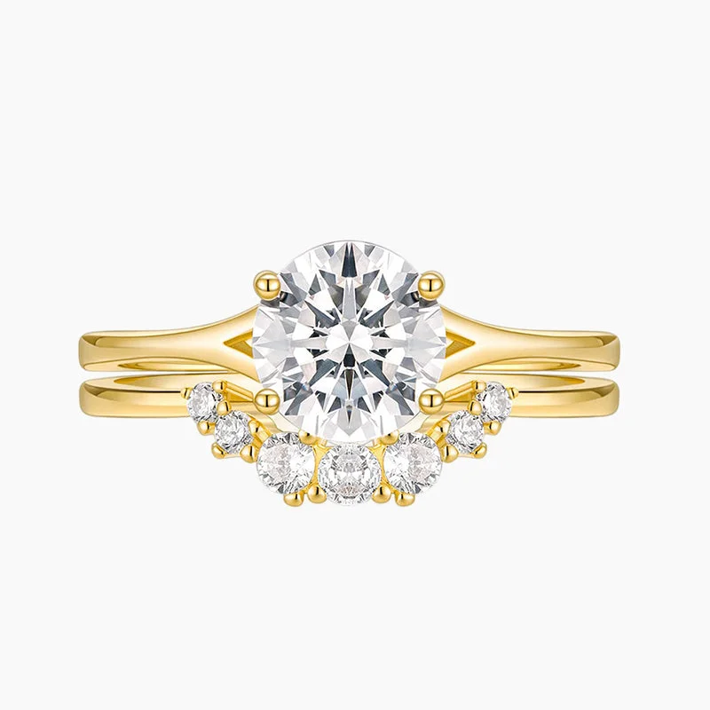 Exclusive Jewelry Offers – Shine For Less 14K Gold Vermeil Curved Round Promise Ring Exclusive Jewelry Offers – Shine For Less 14K Gold Vermeil Curved Round Promise Ring