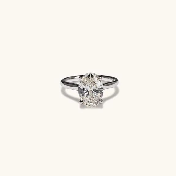 Affordable Glamour – Must-Have Jewelry At Special Rates 3.13 Oval Lab Diamond Engagement Ring with Hidden Halo Affordable Glamour – Must-Have Jewelry At Special Rates 3.13 Oval Lab Diamond Engagement Ring with Hidden Halo