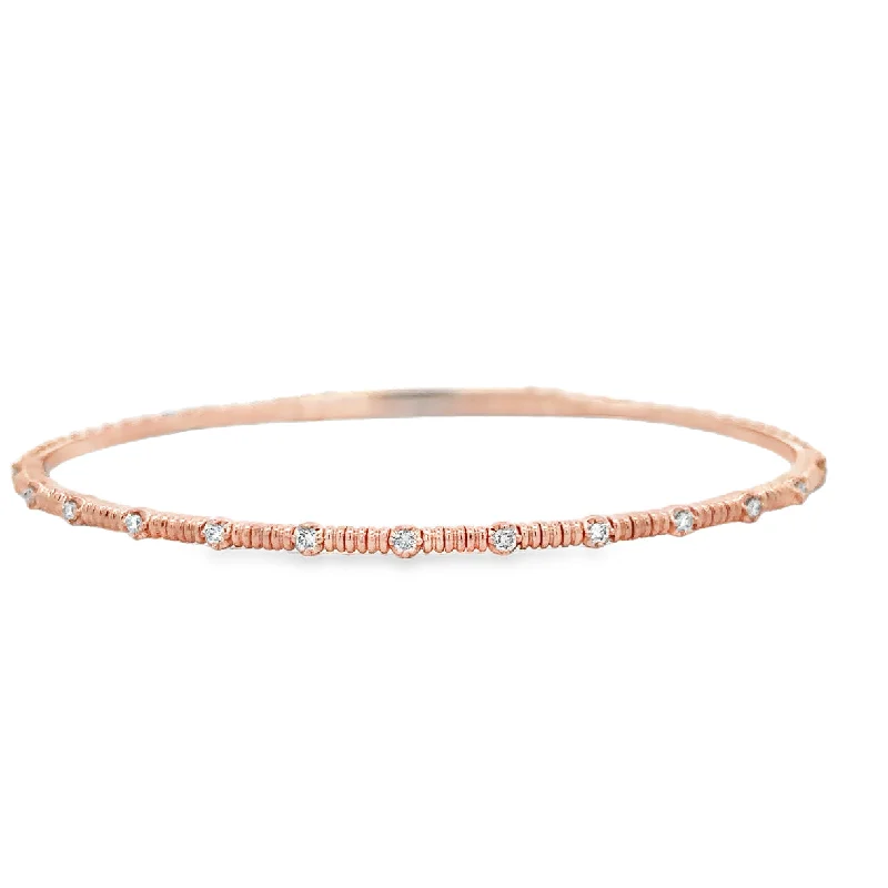 Luxury Jewelry Sale – Elegant Styles At Unbeatable Prices Diamond Accented Flexible Bangle in Rose Gold Luxury Jewelry Sale – Elegant Styles At Unbeatable Prices Diamond Accented Flexible Bangle in Rose Gold