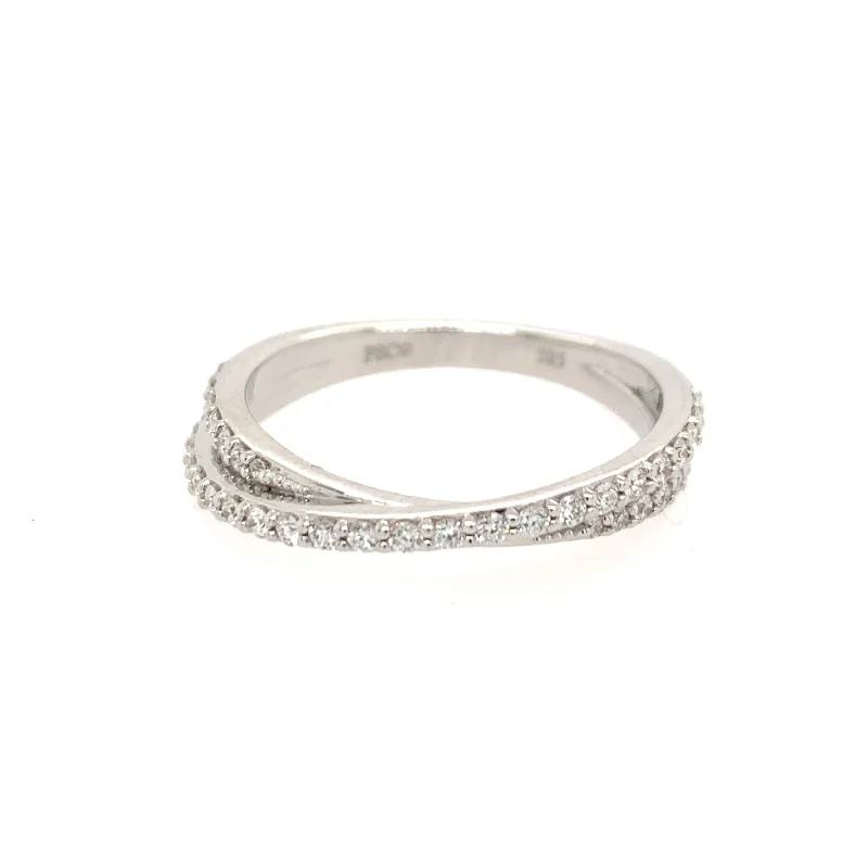 Special Jewelry Deals – Upgrade Your Collection Diamond Crossover Band in White Gold Special Jewelry Deals – Upgrade Your Collection Diamond Crossover Band in White Gold
