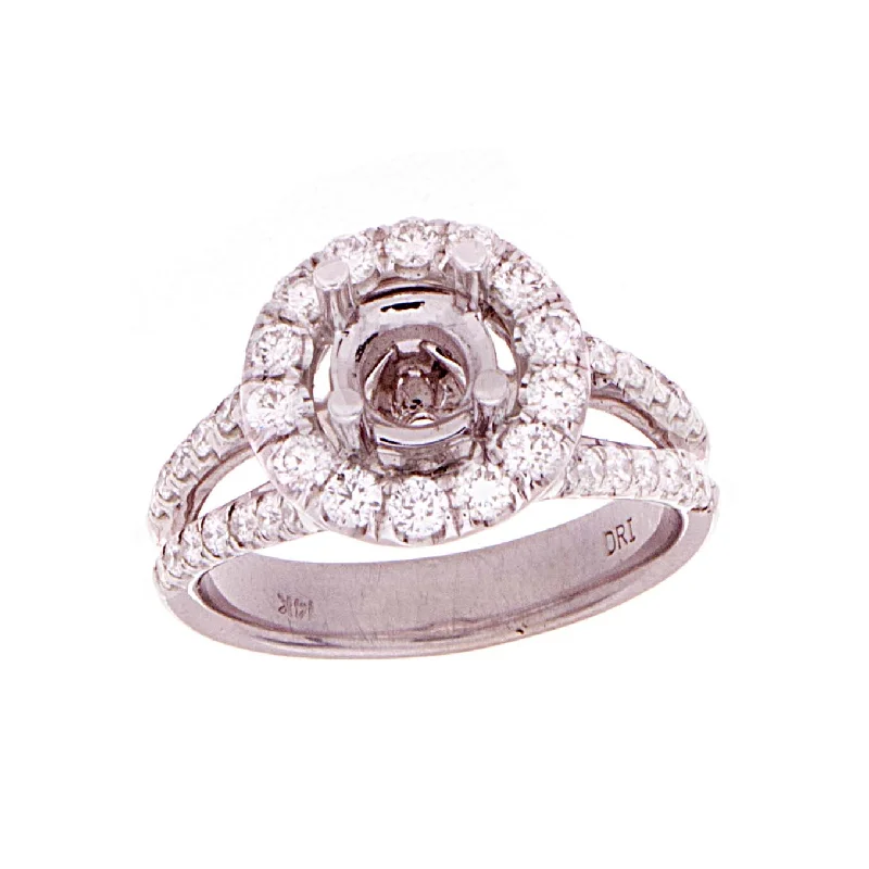 Chic And Stylish Jewelry At Exclusive Prices Diamond Halo Semi-Mount
