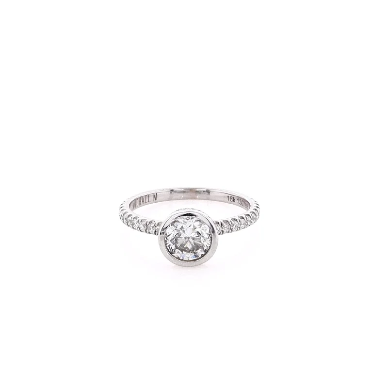 Discounted Luxury Jewelry – Shine Without The Splurge Estate Michael M 18 Karat White Gold Diamond Engagement Ring Discounted Luxury Jewelry – Shine Without The Splurge Estate Michael M 18 Karat White Gold Diamond Engagement Ring