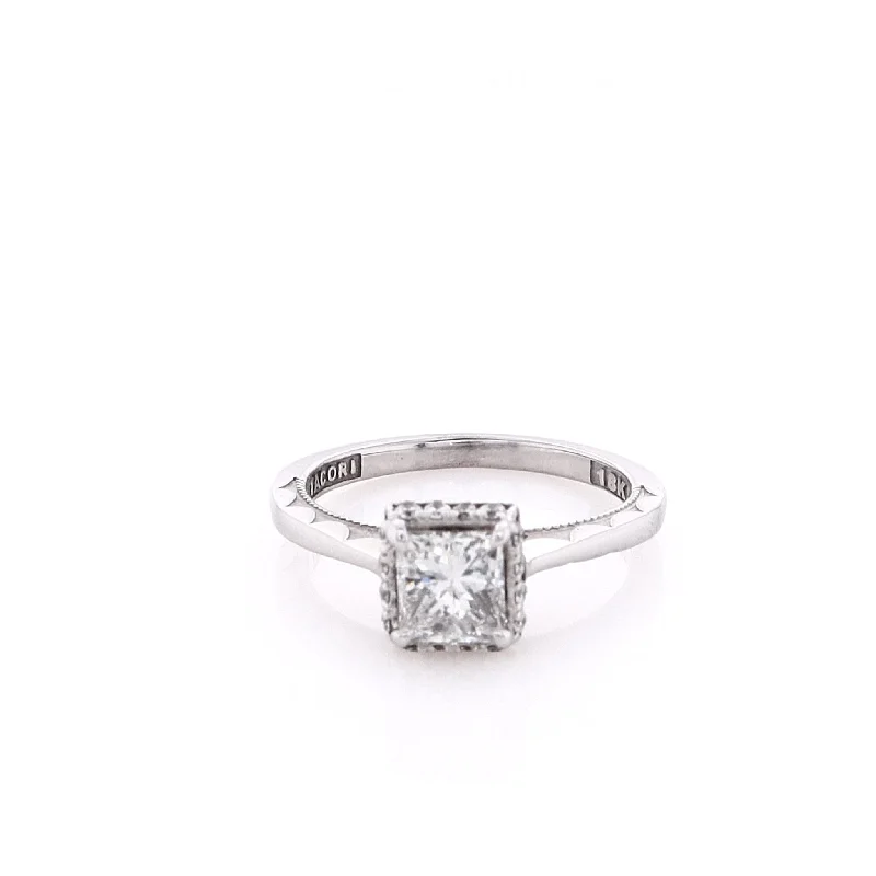 Luxury Jewelry Sale – Sparkle For Less Estate Tacori 18 karat White Gold Sculpted Crescent Diamond Engagement Ring Luxury Jewelry Sale – Sparkle For Less Estate Tacori 18 karat White Gold Sculpted Crescent Diamond Engagement Ring