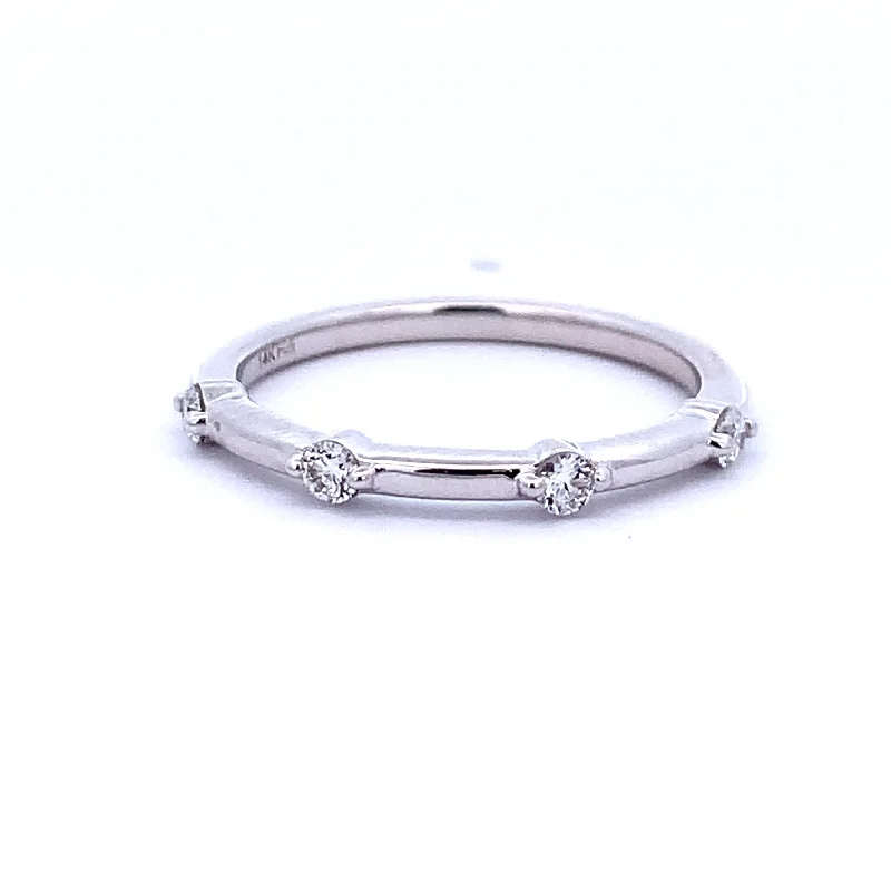 Limited-Time Offer On Elegant Jewelry Pieces Four Diamond Band in White Gold