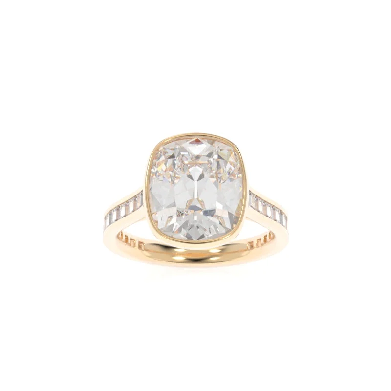 Elegant Rose Gold Jewelry For A Stylish Touch Gwen Ring Old Mine Cushion