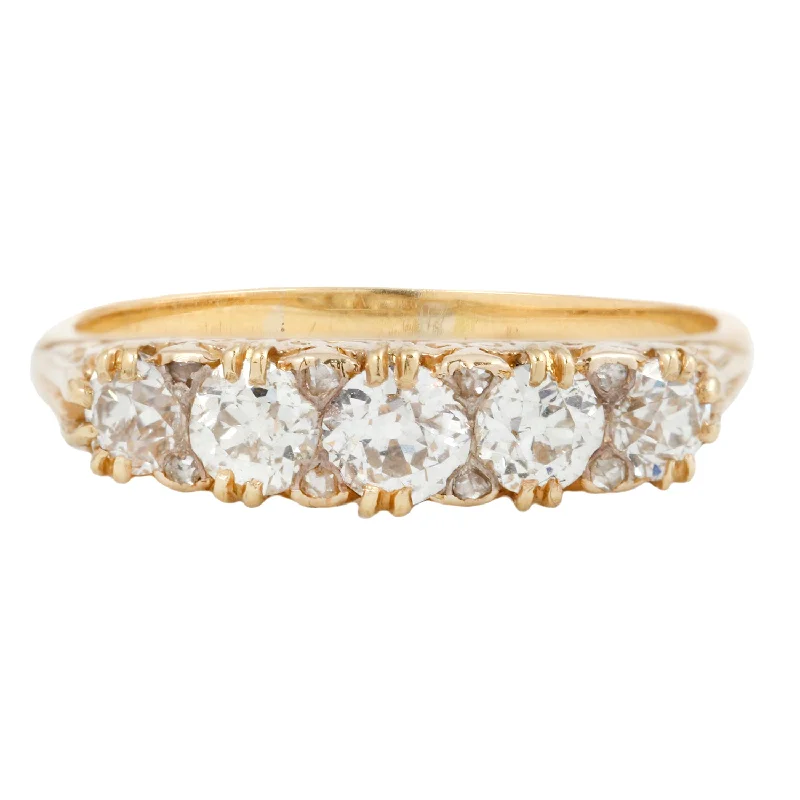 Chic And Stylish Jewelry At Discounted Prices Half Hoop Filigree Diamond Ring