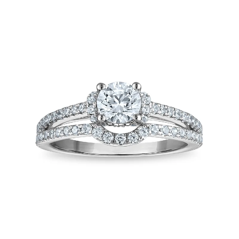 Discounted Luxury Jewelry – Shine Without The Splurge EcoLove Green Pure 1-1/4 CTW Lab Grown Diamond Bridal Set in 10KT White Gold