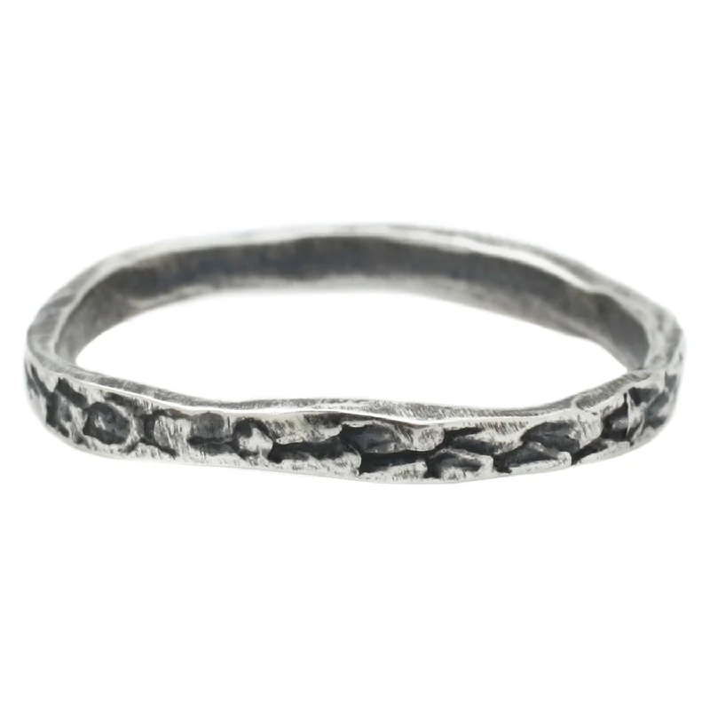 Chic, Trendy, And Affordable Jewelry Sale Sterling Silver Snakeskin Stacking Band
