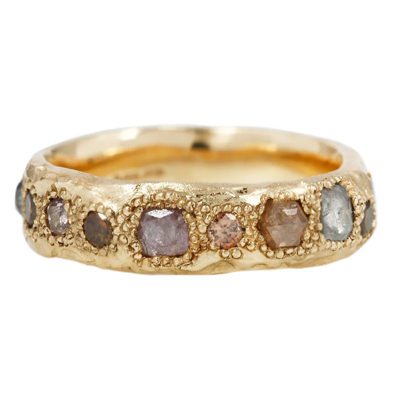 Exclusive Jewelry Sale – Limited-Time Discounts LX Mixed Shape Diamond Scatter Ring