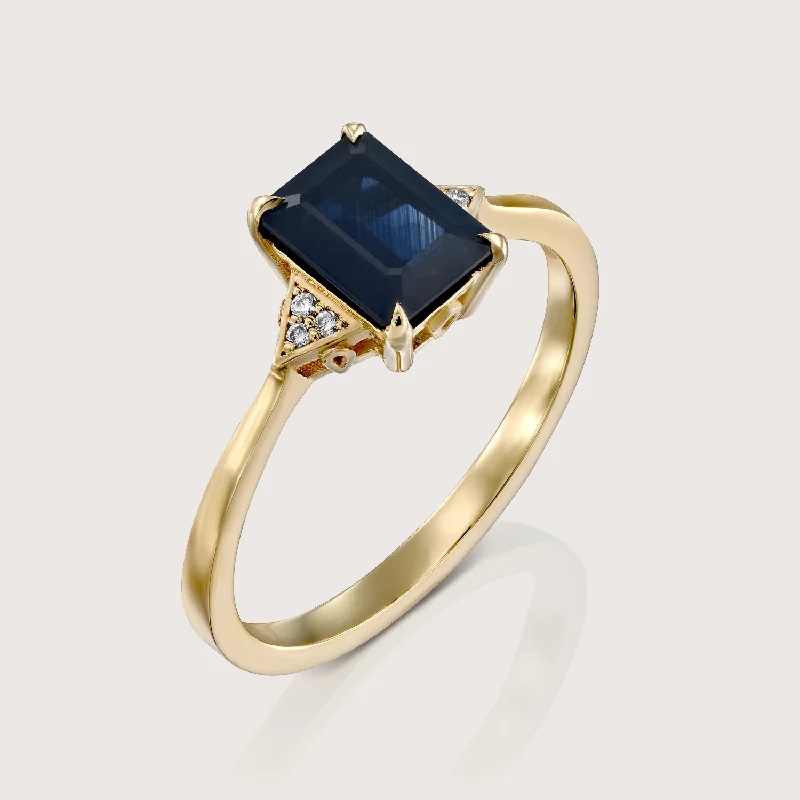 Fine Jewelry, Limited-Time Offers Available Meghan Ring With Sapphire and diamonds