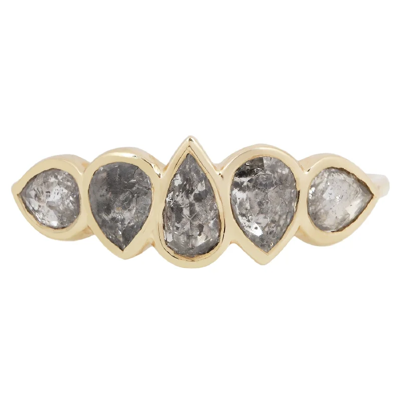 Special Jewelry Deals – Upgrade Your Collection Multi Rose Cut Gray Diamond Ring