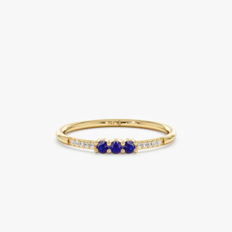 Premium Diamond Jewelry For Unforgettable Moments Natural Sapphire and Diamond Ring, Jamie