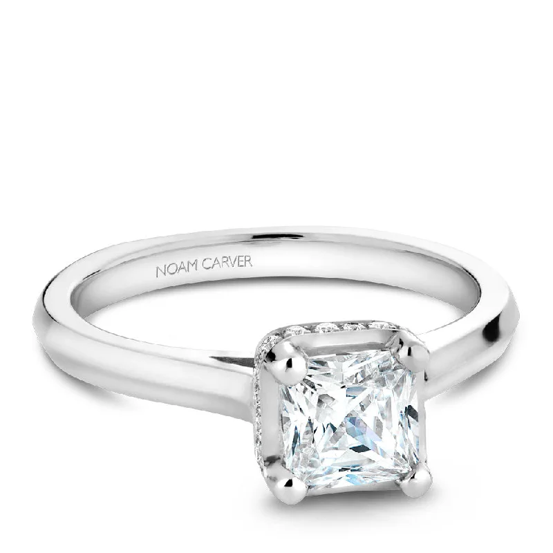 Must-Have Jewelry Pieces At Reduced Prices Noam Carver Soliatire with Diamond Detail Engagement Ring B041-01A Must-Have Jewelry Pieces At Reduced Prices Noam Carver Soliatire with Diamond Detail Engagement Ring B041-01A