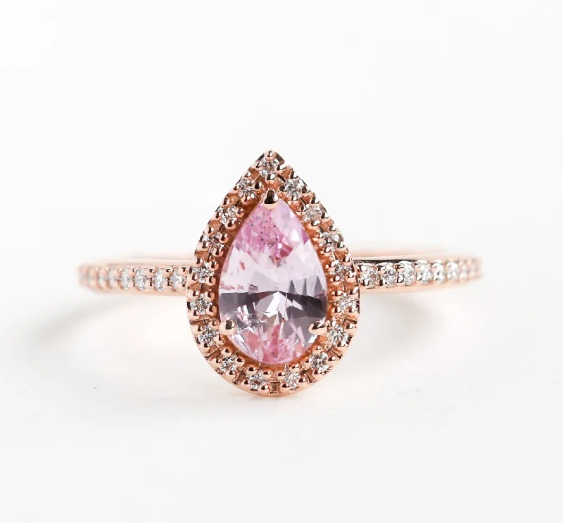 Handcrafted Beauty At Affordable Prices Andie Pear Sapphire Diamond Ring