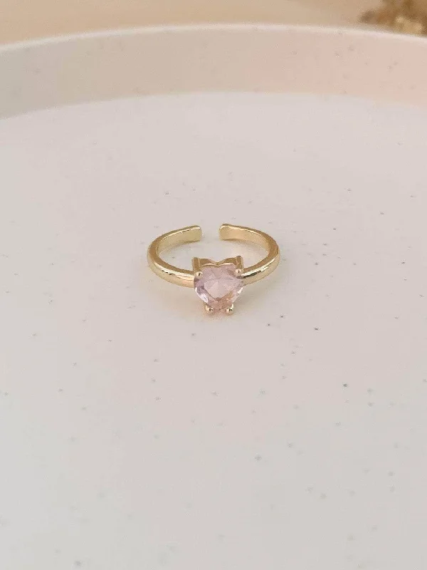Must-Have Jewelry At Irresistible Discounts Pink Zircon Heart Rings