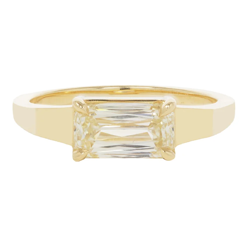 Premium Diamond Jewelry For Unforgettable Moments Radiant Yellow Diamond Ring