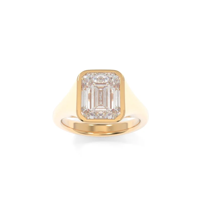 Affordable Glamour – Must-Have Jewelry At Special Rates Sculpted Signet Ring Emerald Affordable Glamour – Must-Have Jewelry At Special Rates Sculpted Signet Ring Emerald