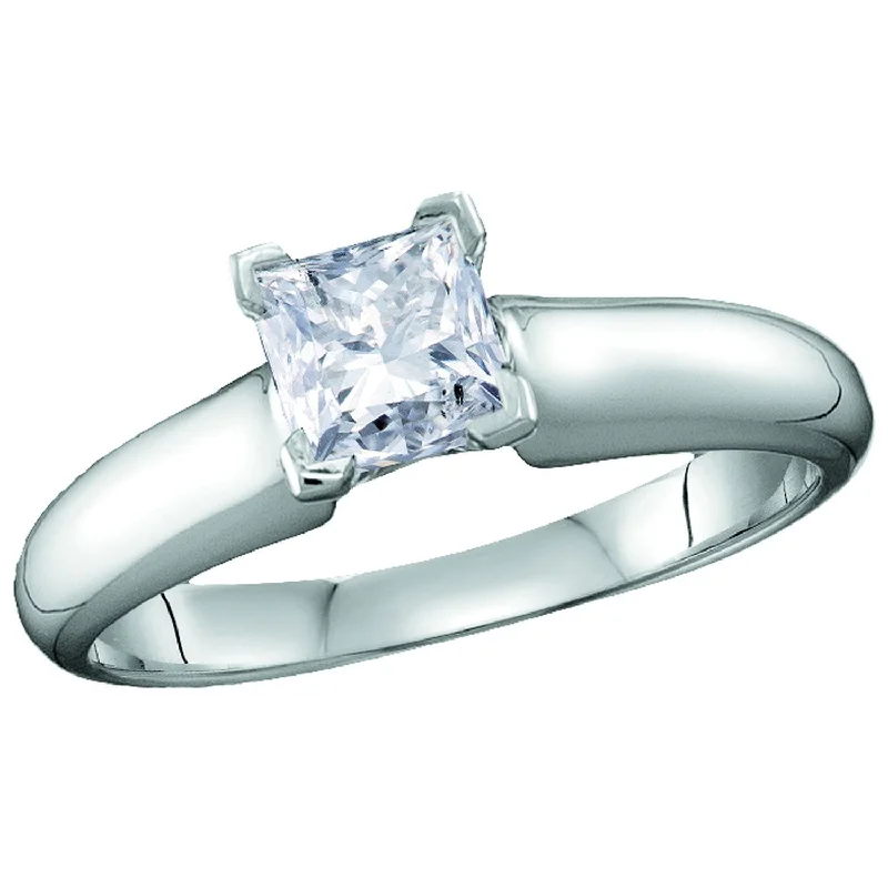 Limited-Time Jewelry Sale – Don't Miss These Deals Signature Certificate 1 CTW Princess Cut Diamond Solitaire Engagement Ring in 14KT White Gold Limited-Time Jewelry Sale – Don't Miss These Deals Signature Certificate 1 CTW Princess Cut Diamond Solitaire Engagement Ring in 14KT White Gold