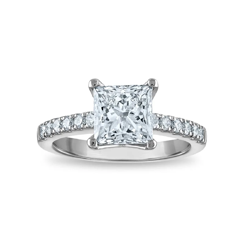 Affordable Luxury Jewelry For Every Occasion Signature EcoLove Diamond Dreams 2-1/2 CTW Lab Grown Diamond Engagement Ring in 14KT White Gold Affordable Luxury Jewelry For Every Occasion Signature EcoLove Diamond Dreams 2-1/2 CTW Lab Grown Diamond Engagement Ring in 14KT White Gold