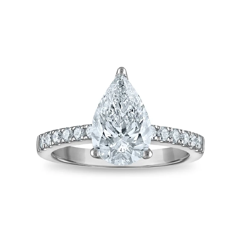 Chic And Stylish Jewelry At Exclusive Prices Signature EcoLove Diamond Dreams 2-1/2 CTW Lab Grown Diamond Engagement Ring in 14KT White Gold Chic And Stylish Jewelry At Exclusive Prices Signature EcoLove Diamond Dreams 2-1/2 CTW Lab Grown Diamond Engagement Ring in 14KT White Gold