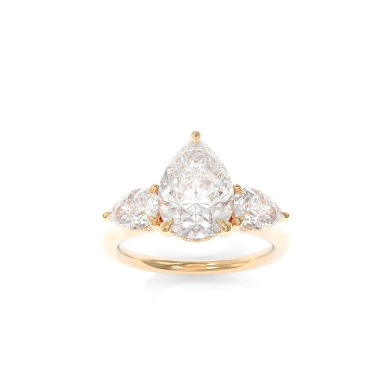 Luxury Jewelry At Unbeatable Discounts Taylor Three Stone Solitaire Pear