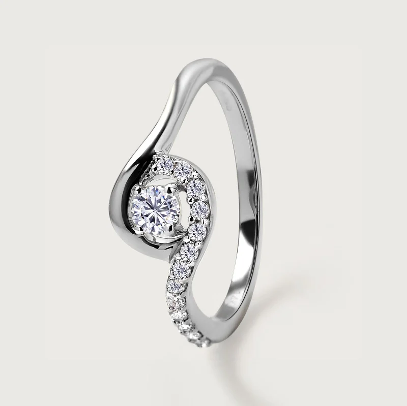 Exclusive Jewelry Offers – Shine For Less Versa Embrace Certified Diamond Ring in 14K White Gold Diamond Carat Wt. 0.25 cts. Exclusive Jewelry Offers – Shine For Less Versa Embrace Certified Diamond Ring in 14K White Gold Diamond Carat Wt. 0.25 cts.
