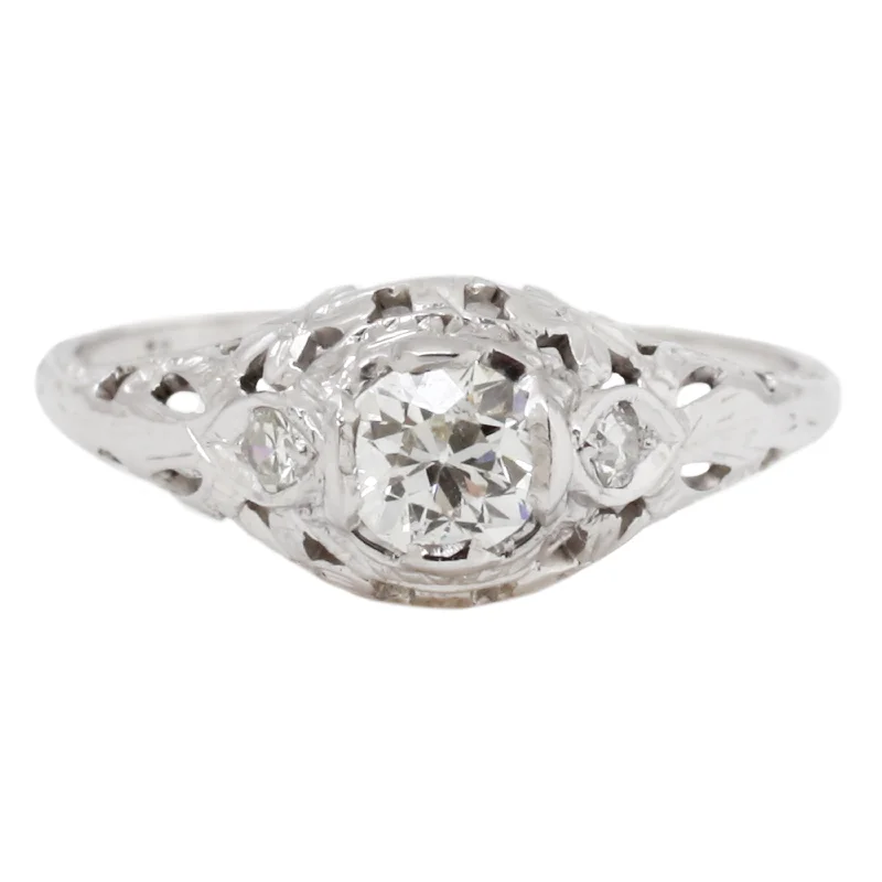 Flash Sale On Stunning Jewelry – Don't Miss Out White Diamond Filigree Ring