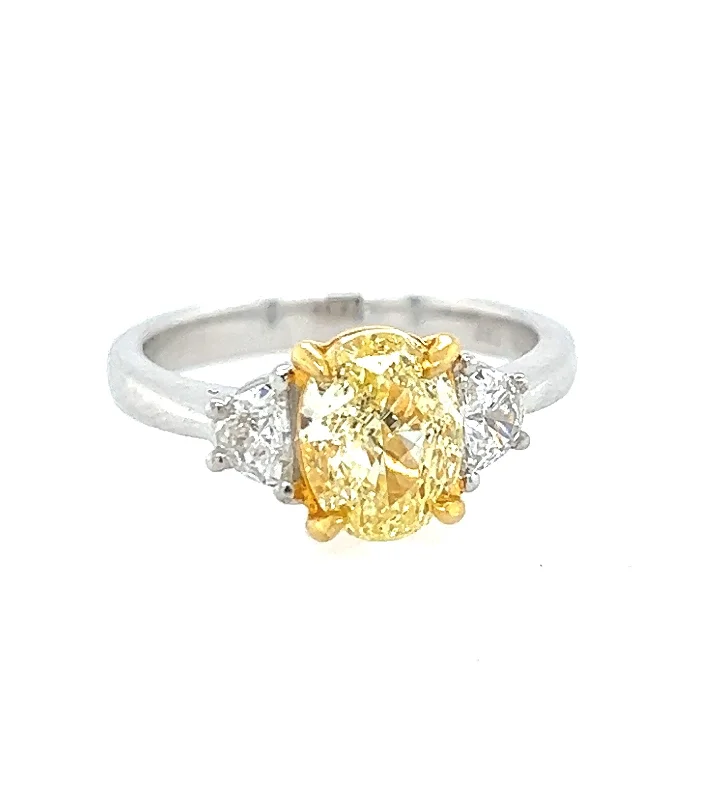 Exclusive Jewelry Sale – Shine For Less Fancy Yellow Diamond Ring