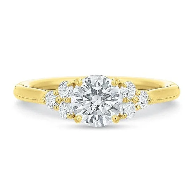 Big Discounts On Elegant Jewelry Collections Three-Diamond Cluster Engagement Ring Big Discounts On Elegant Jewelry Collections Three-Diamond Cluster Engagement Ring