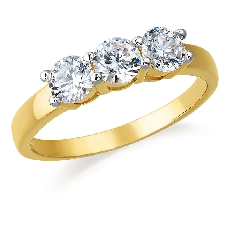 Elegant Jewelry At Unbeatable Prices – Shop Today 1.5 ct. t.w. Trilogy Ring