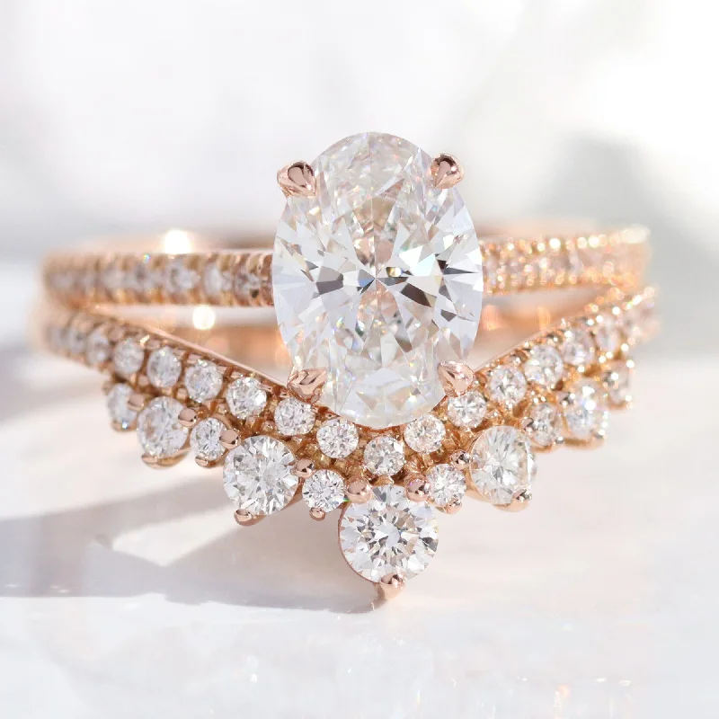 Grab Your Favorite Jewelry At The Lowest Prices 2.30 Ctw Oval Diamond Ring Set w/ Lab Diamond and Large Tiara Wedding Band Grab Your Favorite Jewelry At The Lowest Prices 2.30 Ctw Oval Diamond Ring Set w/ Lab Diamond and Large Tiara Wedding Band