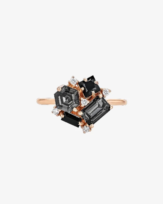 Seasonal Jewelry Sale – Upgrade Your Collection Amalfi Black Mix Blossom Ring