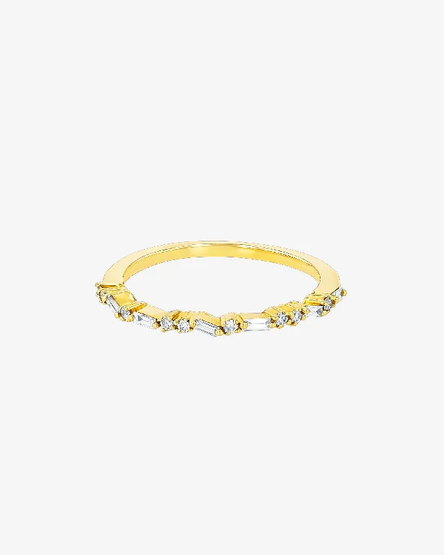 Premium Jewelry, Premium Discounts – Act Fast Classic Diamond Thin Mix Half Band