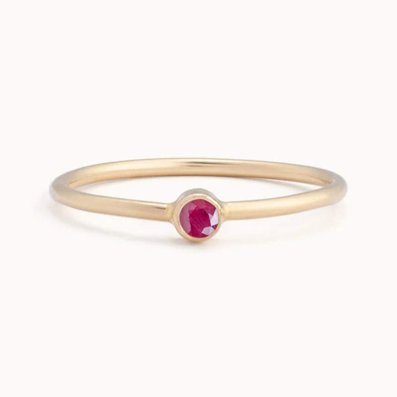 Seasonal Jewelry Deals – Elevate Your Style Custom Ruby Birthstone Stacking Ring | 10K Yellow Gold Seasonal Jewelry Deals – Elevate Your Style Custom Ruby Birthstone Stacking Ring | 10K Yellow Gold