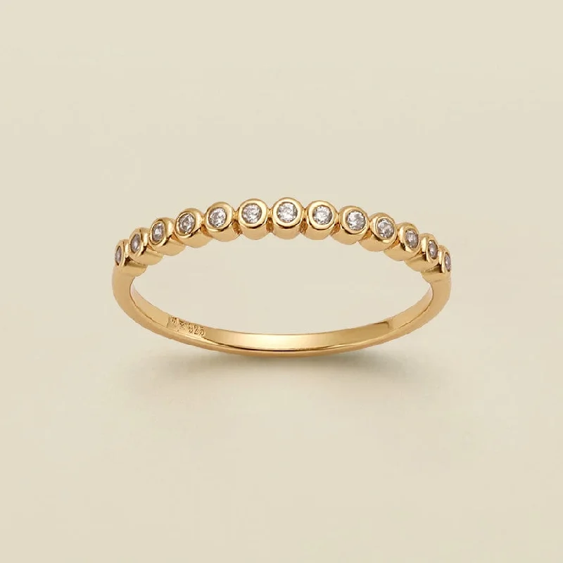 Delicate Crystal Jewelry For Sophisticated Charm CZ Poppy Ring | Final Sale