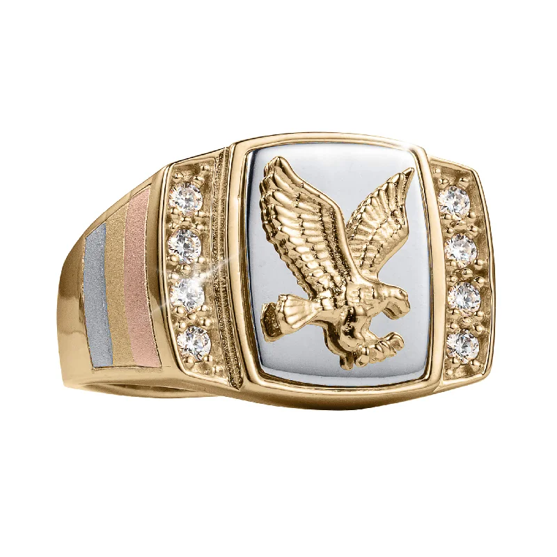 Waterproof Stainless Steel Jewelry For Lasting Beauty Eagle's Gaze Men's Ring