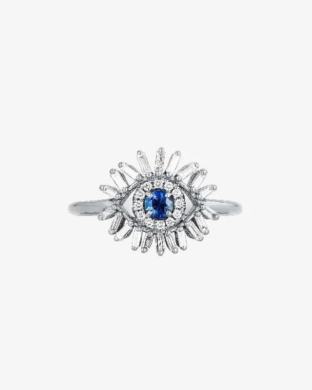 Holiday Jewelry Sale – Perfect Gifts At Great Prices Evil Eye Mini Dark Blue Sapphire Ring Holiday Jewelry Sale – Perfect Gifts At Great Prices Evil Eye Mini Dark Blue Sapphire Ring