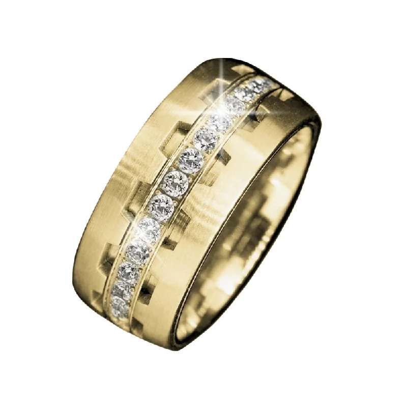 Affordable Gold-Plated Jewelry For Modern Fashion Grand Prix Men's Ring