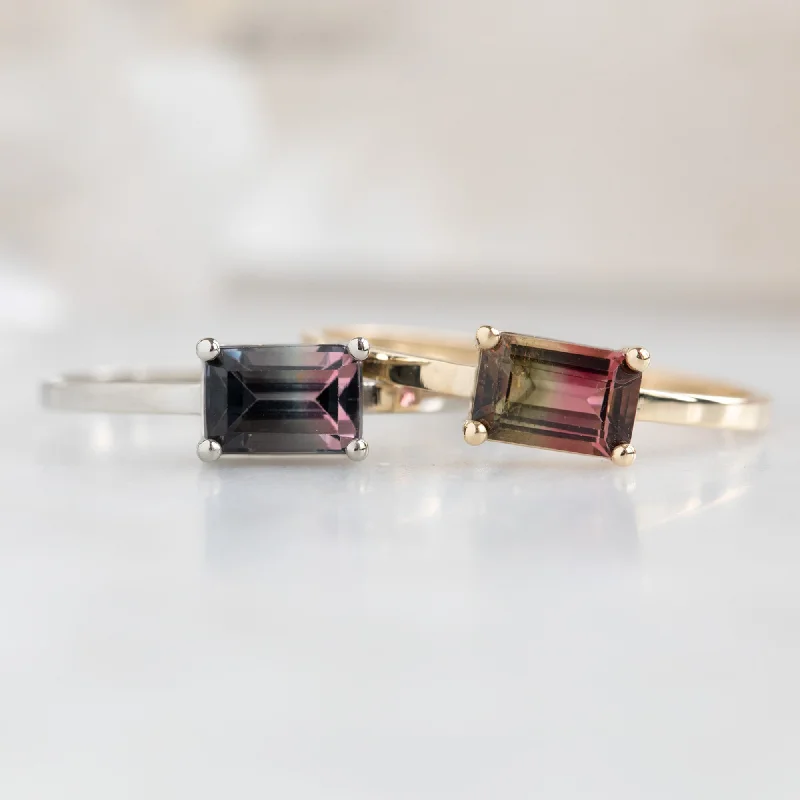 Dainty Floral Jewelry For Feminine Elegance One Of A Kind Watermelon Tourmaline Ring | Choose Your Stone