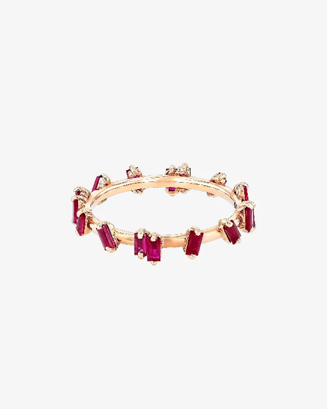 Once-A-Year Jewelry Sale – Grab Your Favorites Now Bold Ruby Barbwire Band