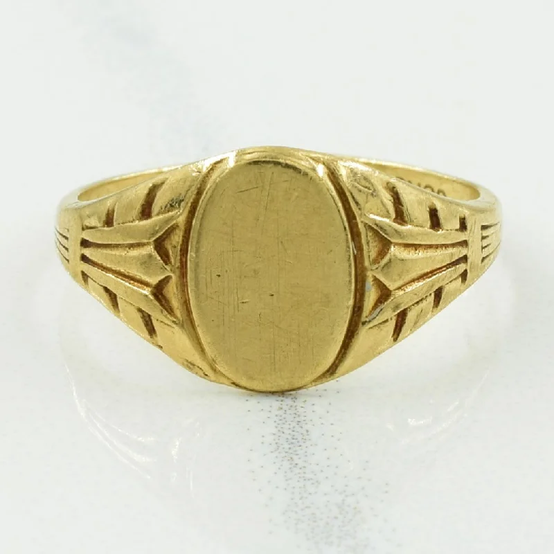 Trending Jewelry Styles Now At Limited-Time Discounts 10k Yellow Gold Signet Ring | SZ 3.75 | Trending Jewelry Styles Now At Limited-Time Discounts 10k Yellow Gold Signet Ring | SZ 3.75 |