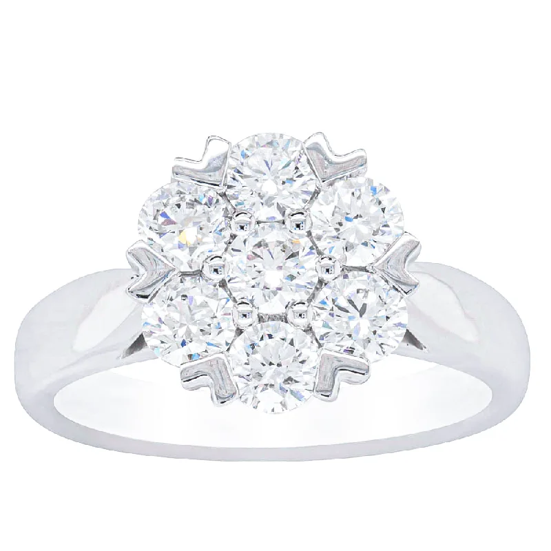 Special Sale On Handcrafted Jewelry – Shop Today 18ct White Gold 1.20ct Diamond Lotus Ring Special Sale On Handcrafted Jewelry – Shop Today 18ct White Gold 1.20ct Diamond Lotus Ring