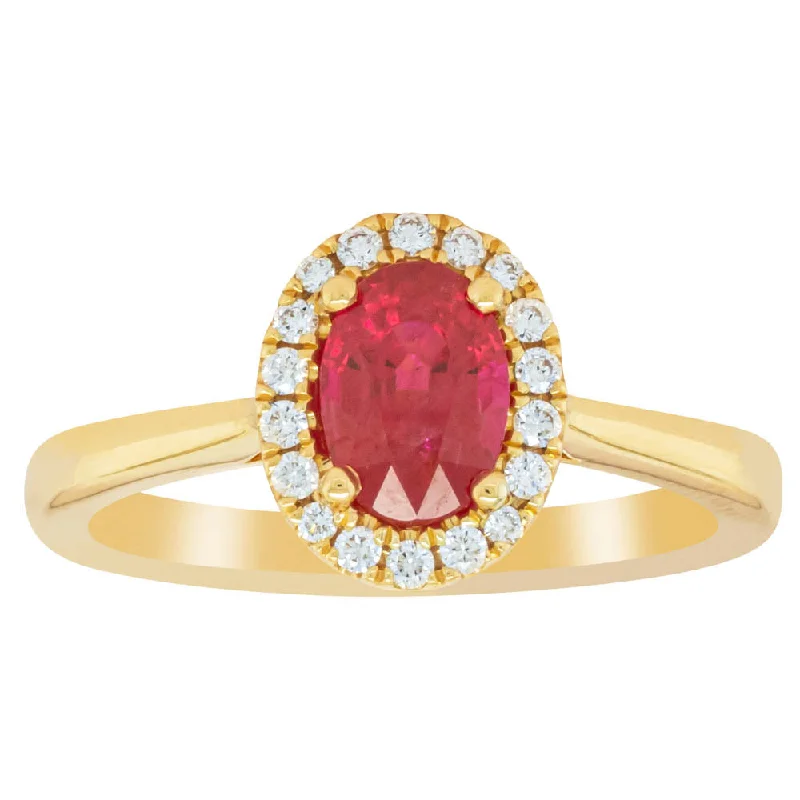 Premium Jewelry Now Available At Special Discounts 18ct Yellow Gold 1.10ct Ruby & Diamond Nina Ring