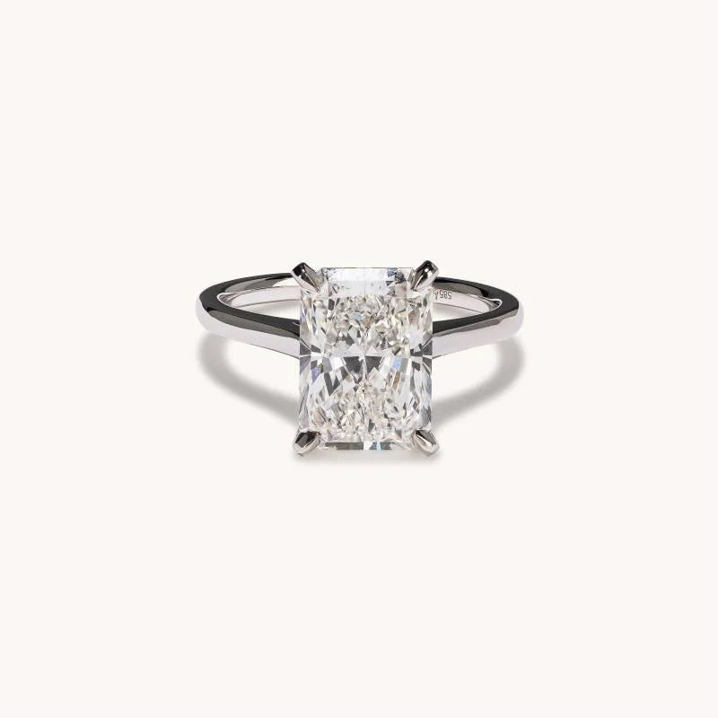 Discounted Jewelry For A Glamorous Look 4.03 Radiant Lab Diamond Engagement Ring