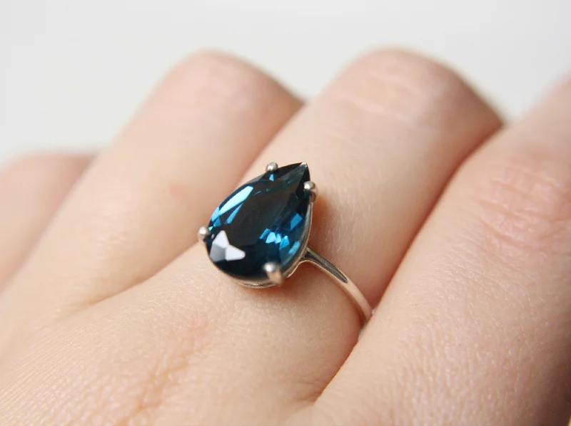 Luxury Jewelry Without The Luxury Price Tag Pear Cut London Blue Topaz