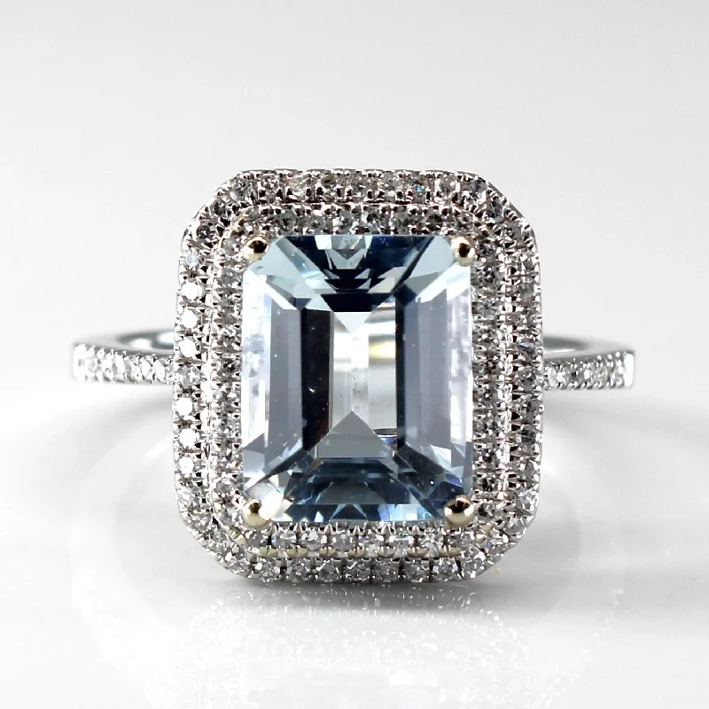Don't Miss Our Biggest Jewelry Sale Of The Season Aquamarine & Diamond Cocktail Ring | 3.00ct | 0.38ctw | SZ 7 | Don't Miss Our Biggest Jewelry Sale Of The Season Aquamarine & Diamond Cocktail Ring | 3.00ct | 0.38ctw | SZ 7 |