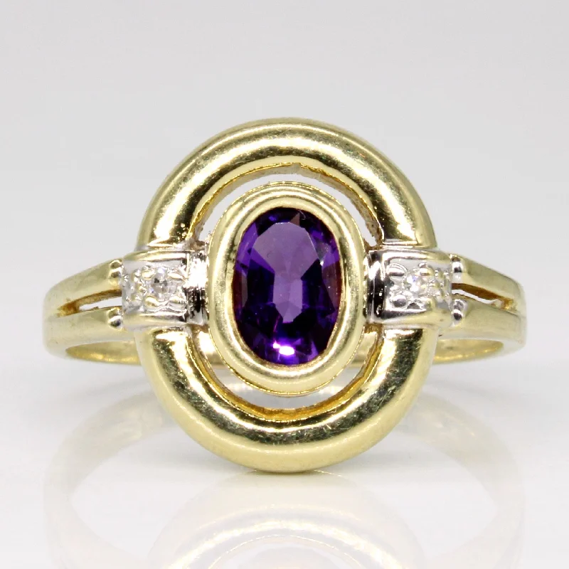 Affordable Elegance – Special Jewelry Sale Now Live 'Birks' Amethyst & Diamond Ring | 0.50ct, 0.01ctw | SZ 7.25 | Affordable Elegance – Special Jewelry Sale Now Live 'Birks' Amethyst & Diamond Ring | 0.50ct, 0.01ctw | SZ 7.25 |